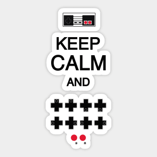 Keep Calm Konami Code Sticker
